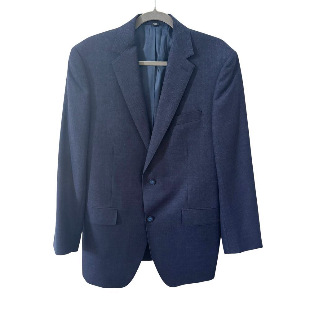 Paul Betenly Men's Sandro 100% Wool Filarte Blazer Jacket Coat Navy Blue Sz 40R